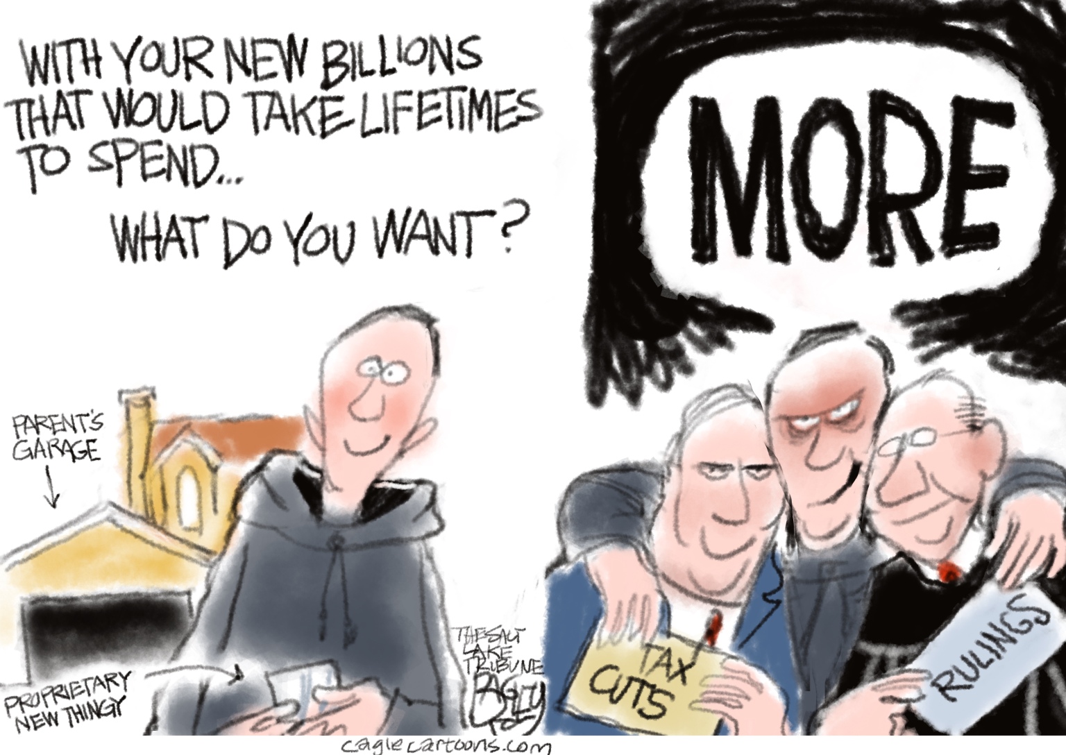 5 covetous cartoons about corporate greed and the economy The Week