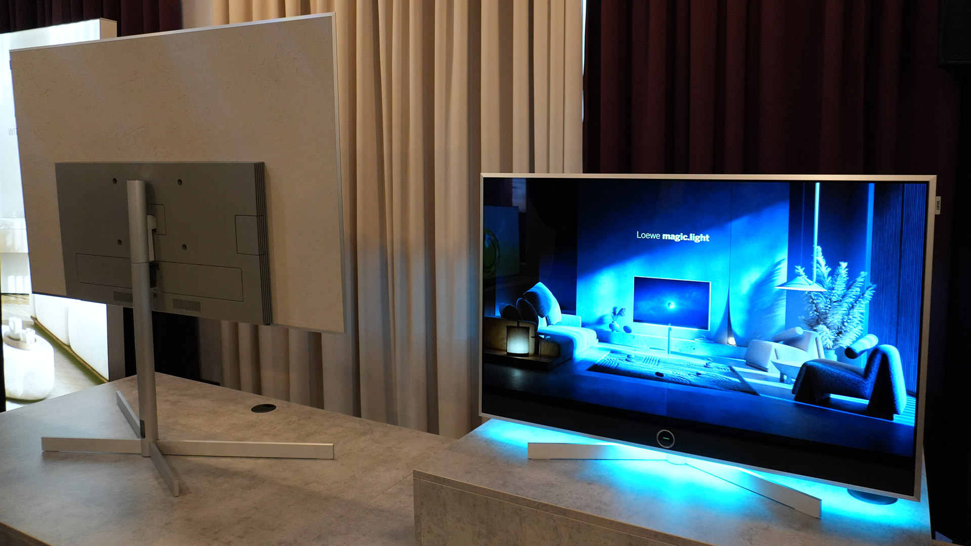 This concrete and metal OLED TV with a nextgen screen is the stylish