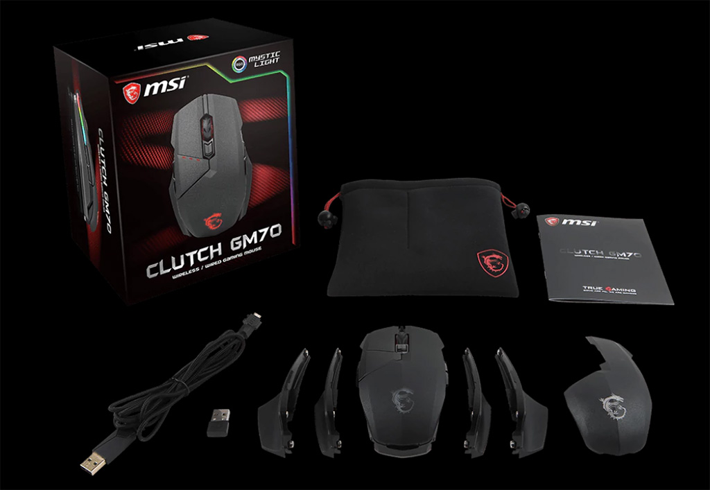 Interchangeable parts let you customize MSI’s latest mice for either