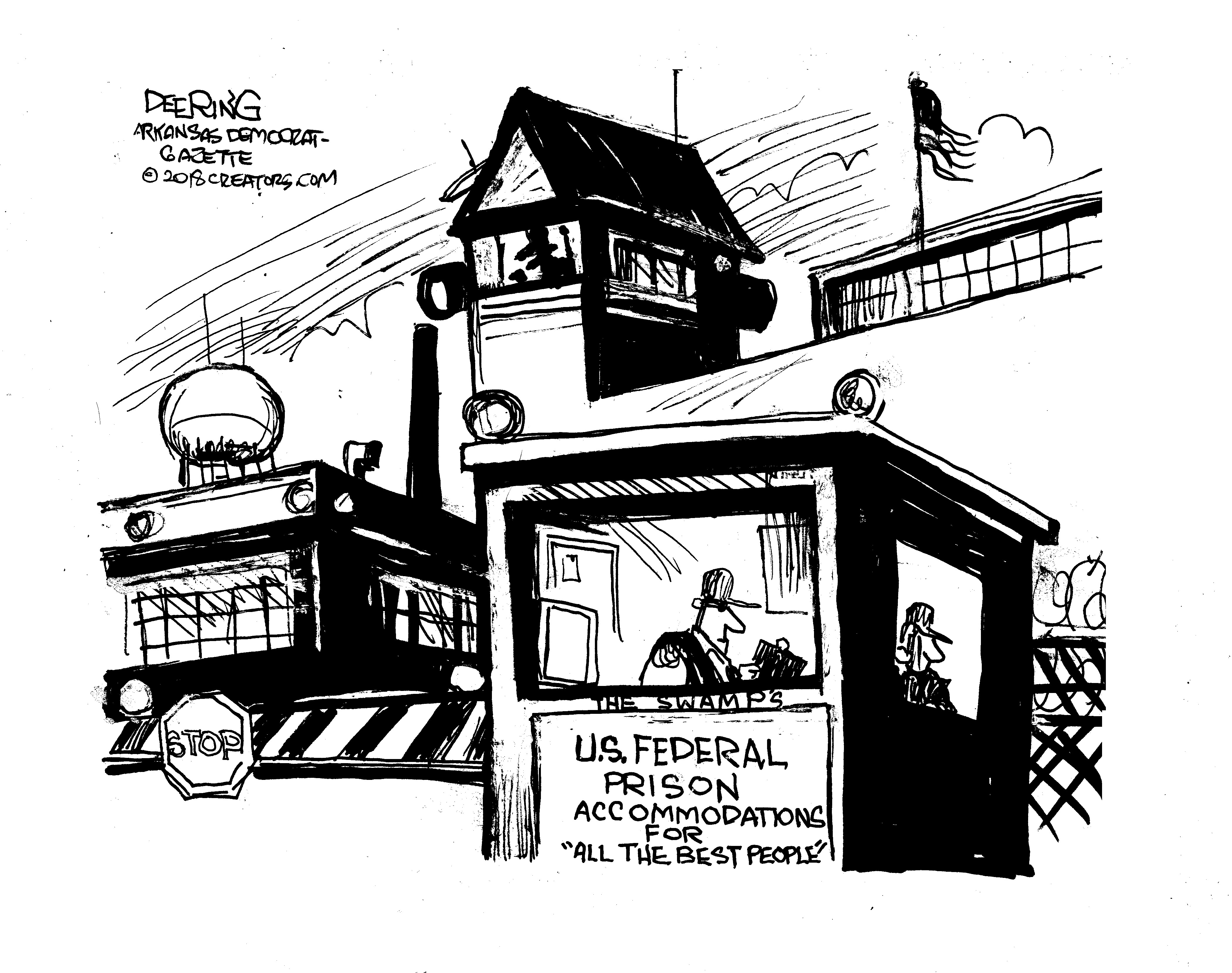 Political Cartoon Trump Swamp Federal Prison Accommodations The Week