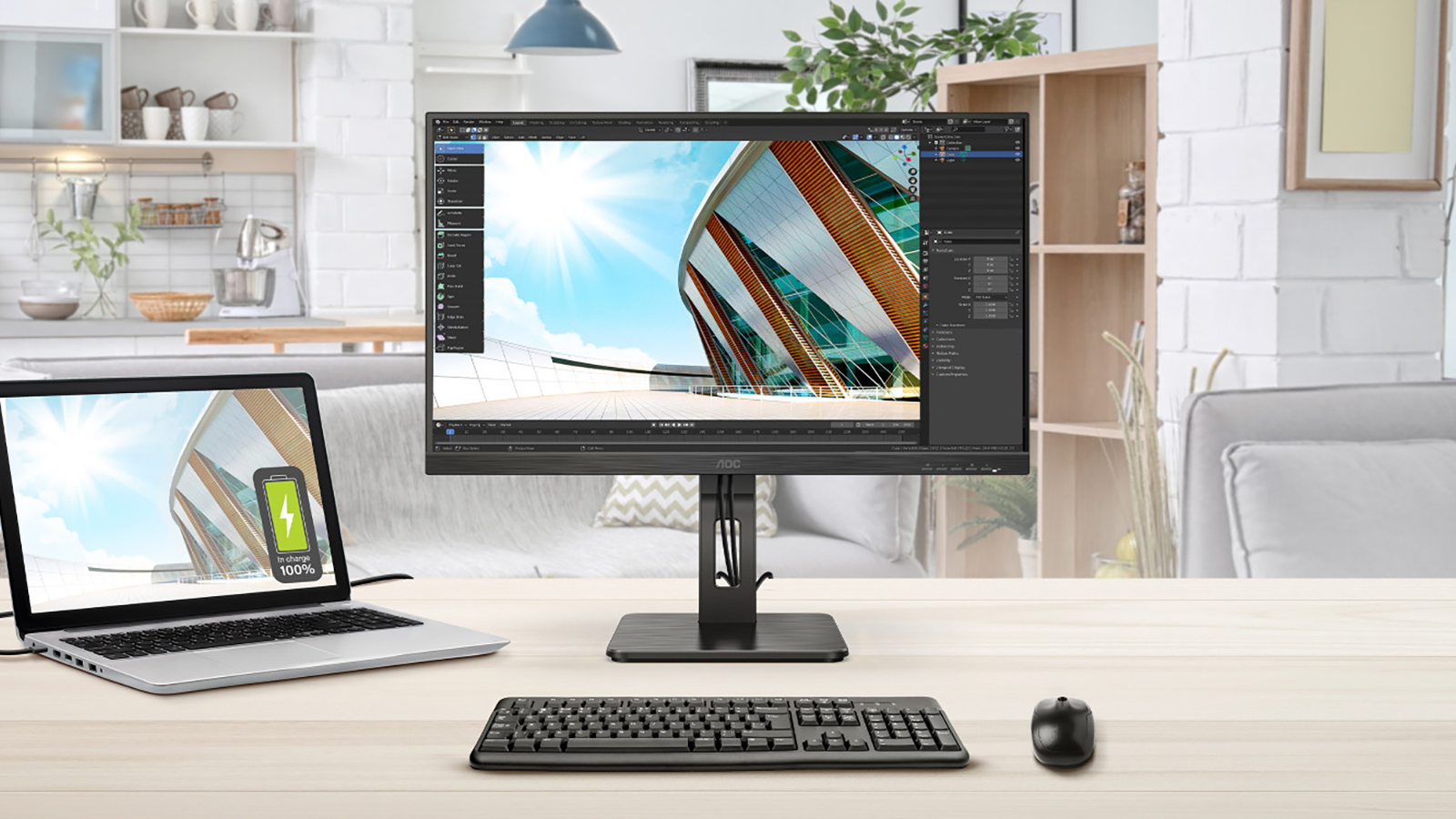 AOC U27P2CA 4K monitor review an affordable option for the home office