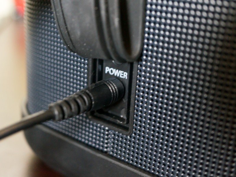 The Brookstone Big Blue Party speaker lives up to the name and has