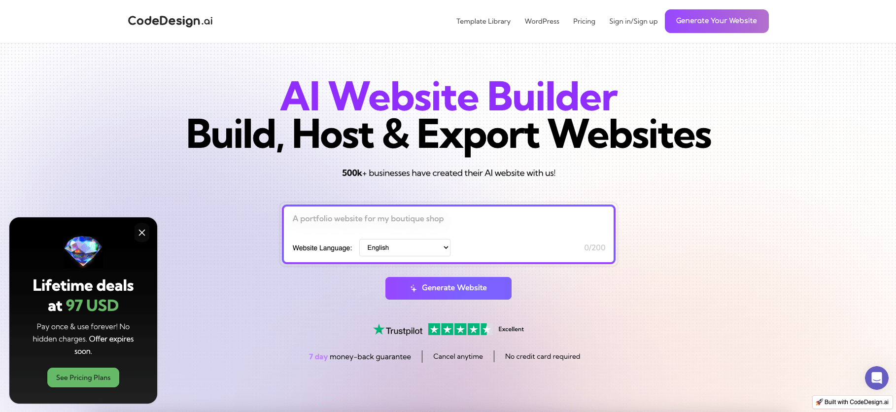 CodeDesign AI website builder review 2024 TechRadar