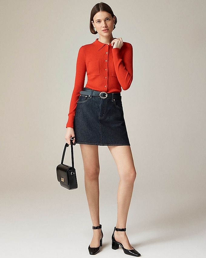 Denim Mini Skirt