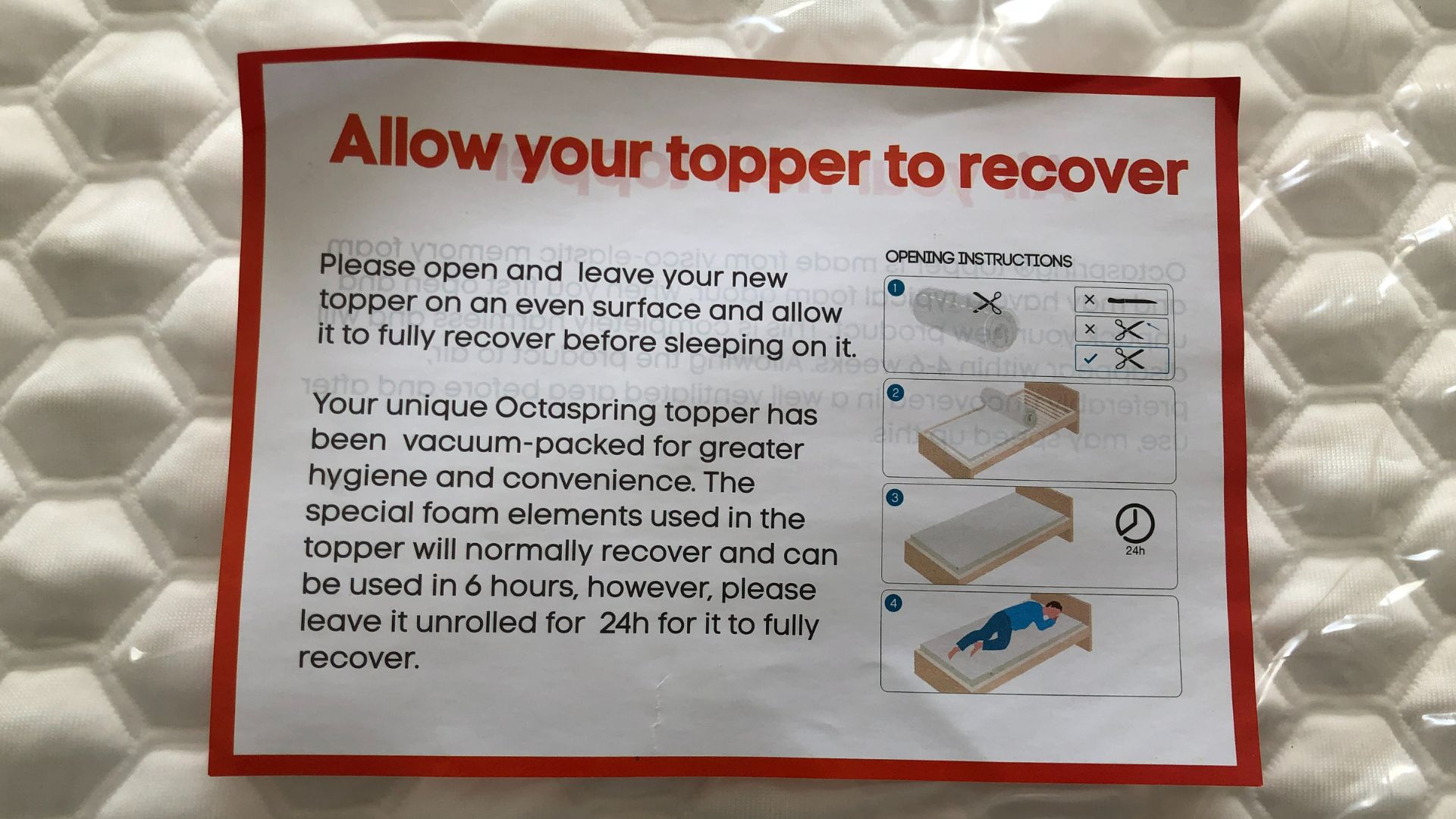 Octasmart Deluxe Mattress Topper review 2024 Tom's Guide