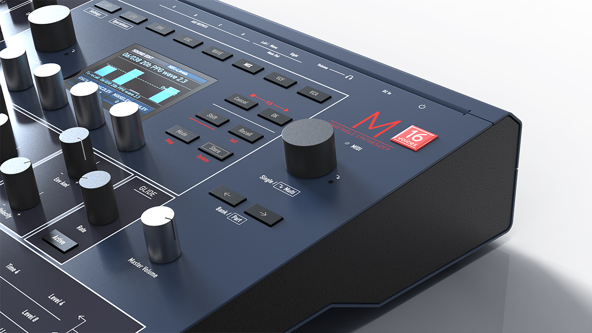 The Waldorf M synth is now available with 16 voices, and you can update