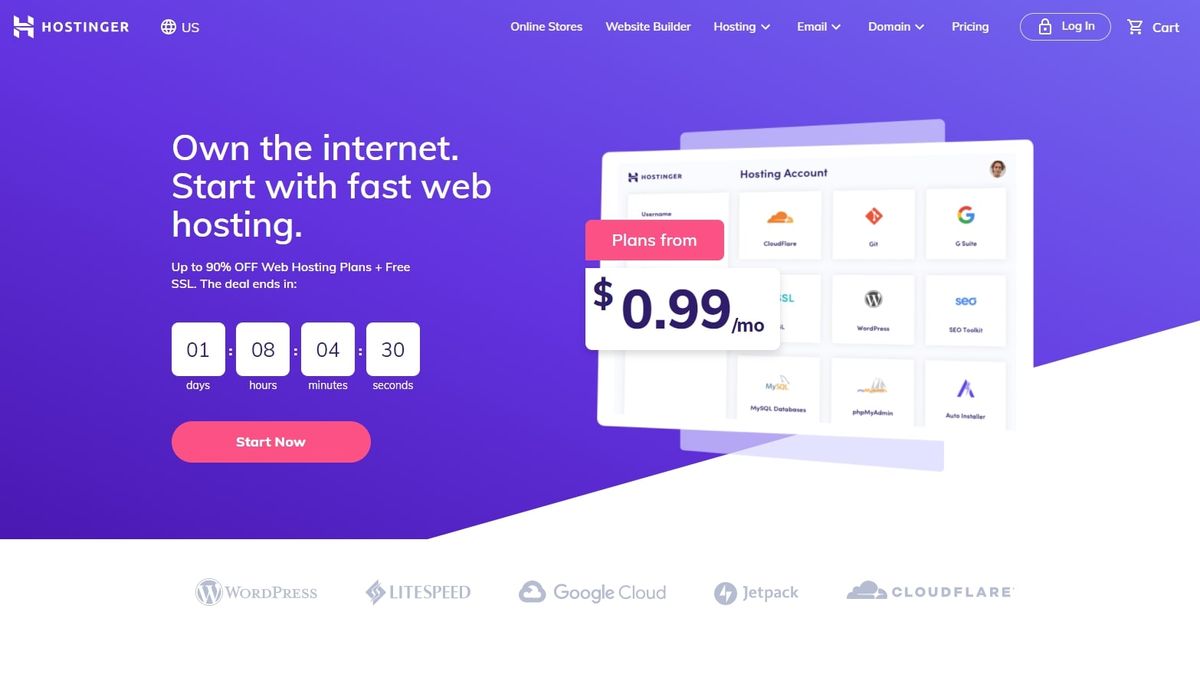 Hostinger review Creative Bloq