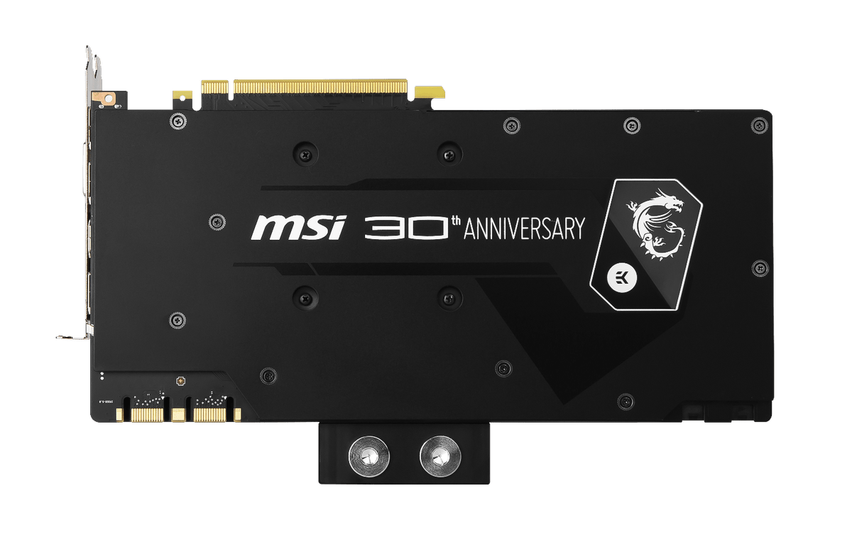 MSI Built A Fancy Water Cooled Graphics Card To Celebrate Its Birthday