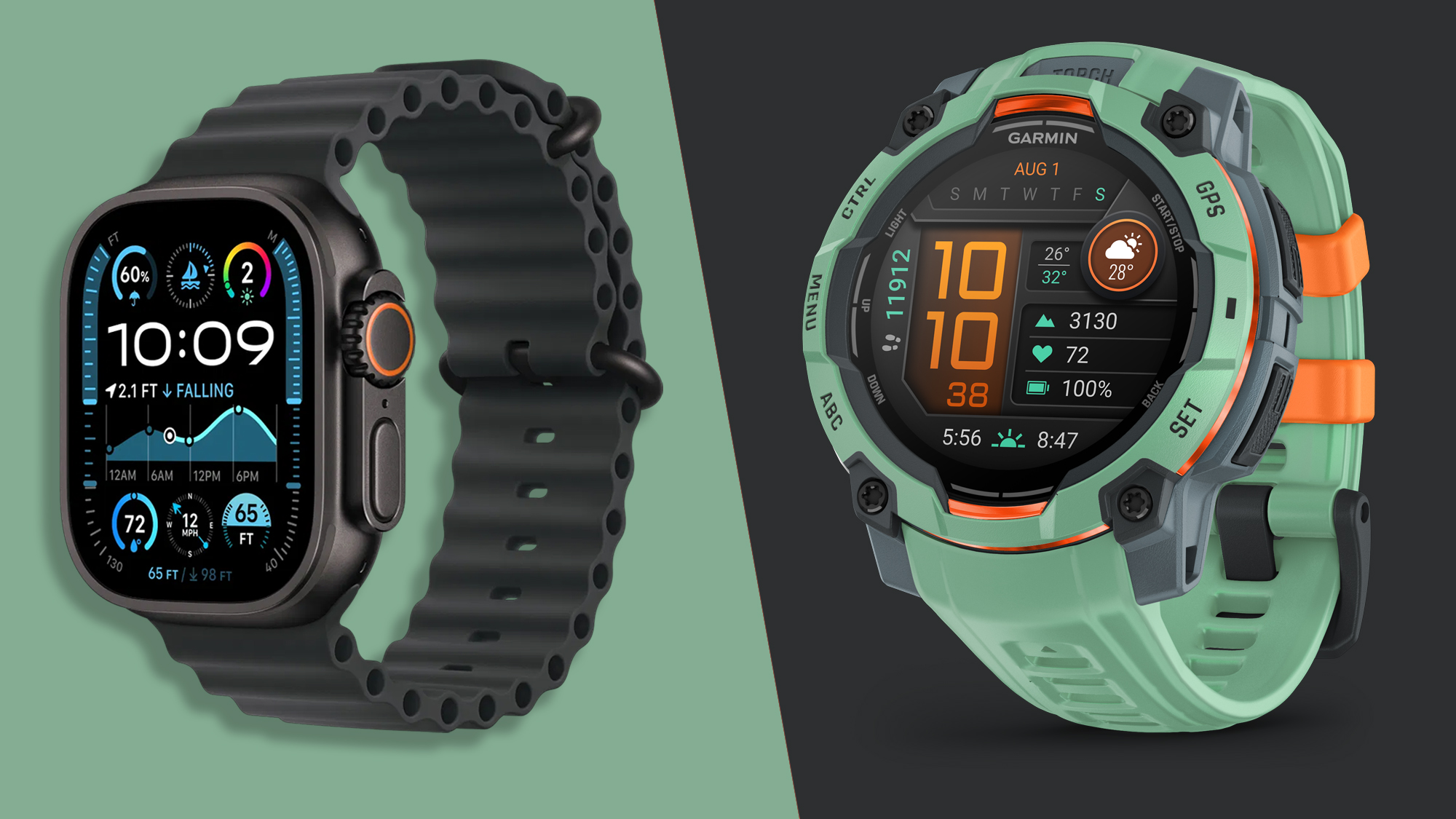 Garmin Instinct 3 vs Apple Watch Ultra 2 Which rugged outdoor watch is