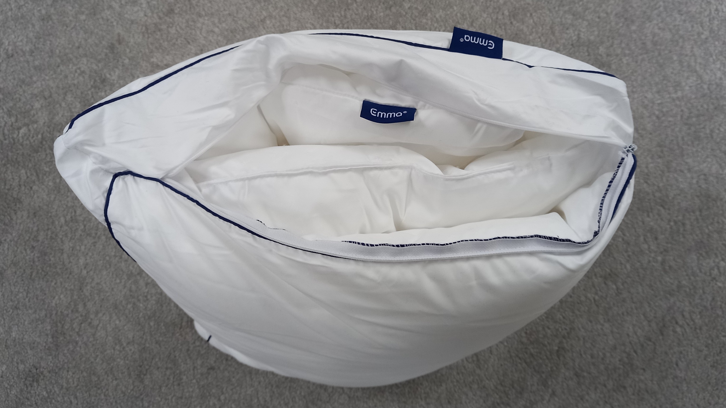 Emma Premium Microfibre Pillow review customisable height for a cloud