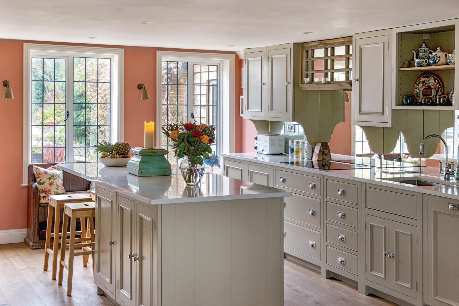 Experts love the pink and green kitchen trend Homes & Gardens