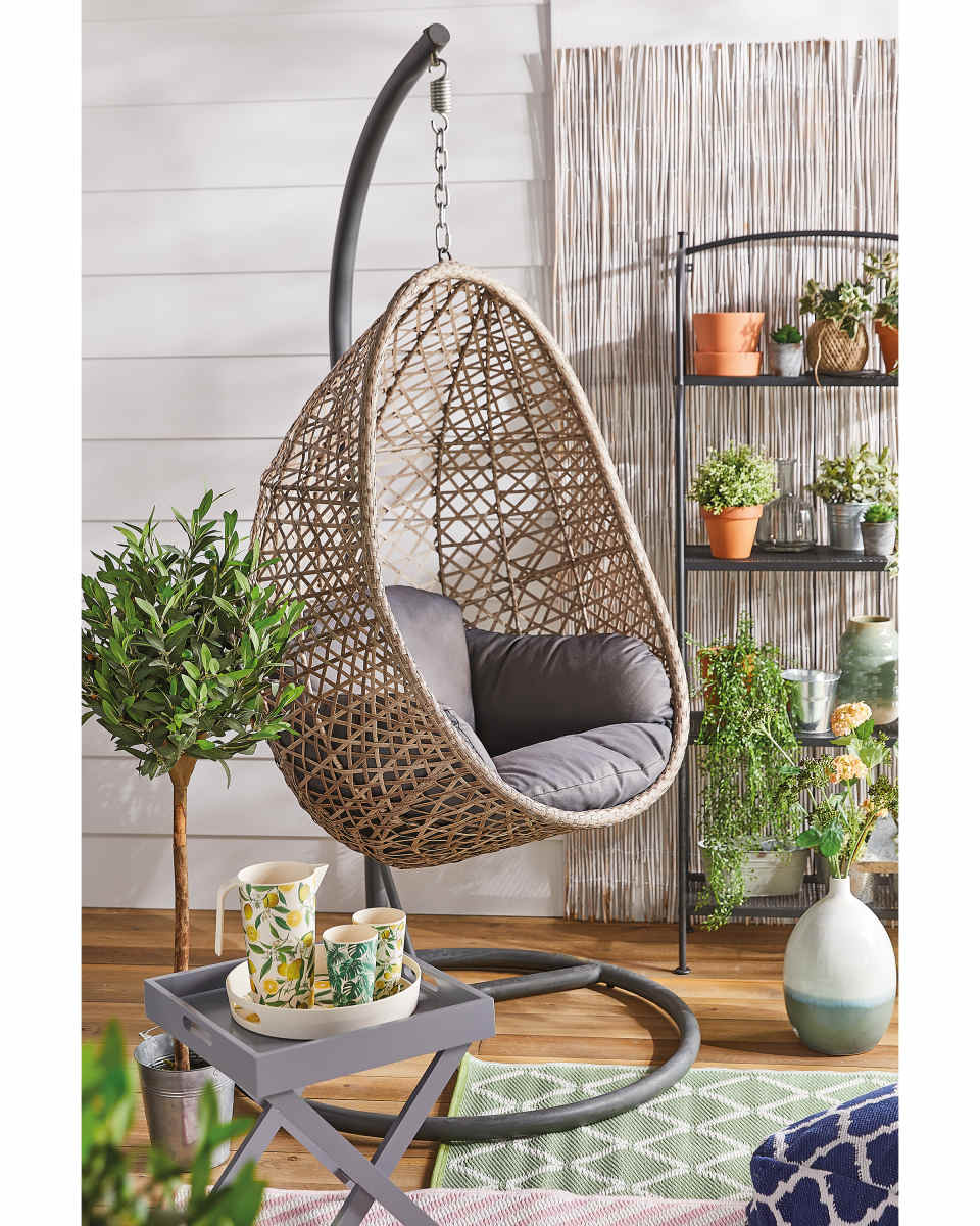 Aldi hanging egg chair is back in stock this weekend Real Homes