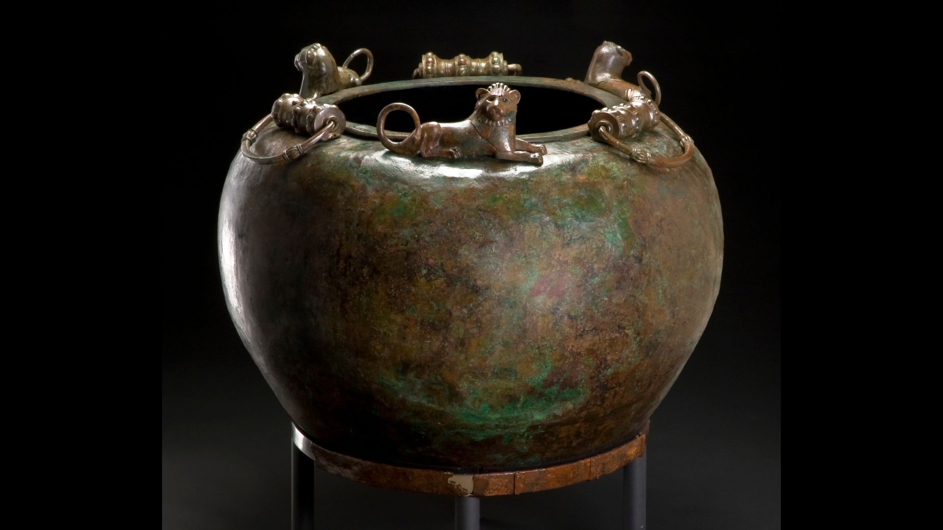 bronze cauldron