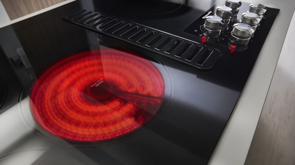 KitchenAid KCED606GBL Electric Downdraft Cooktop review Top Ten Reviews