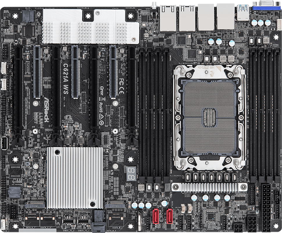 ASRock's C621A WS Enables Workstations with 38 Cores & Up to 2TB DDR4