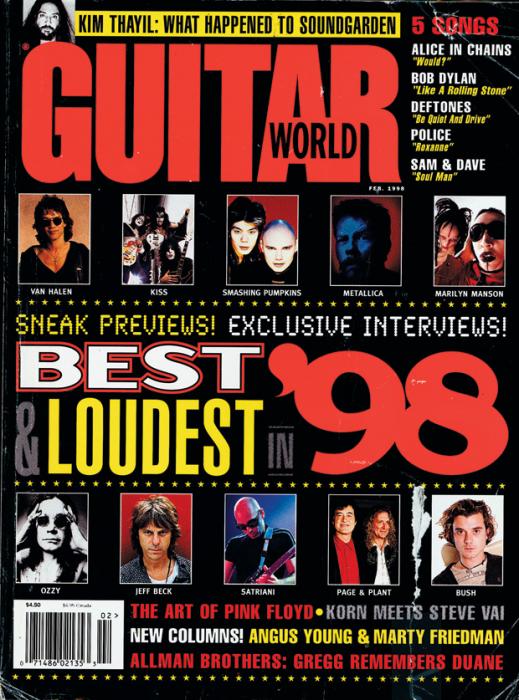 Guitar World Magazine Covers Gallery Every Issue from 1994 to 2000 Guitar World
