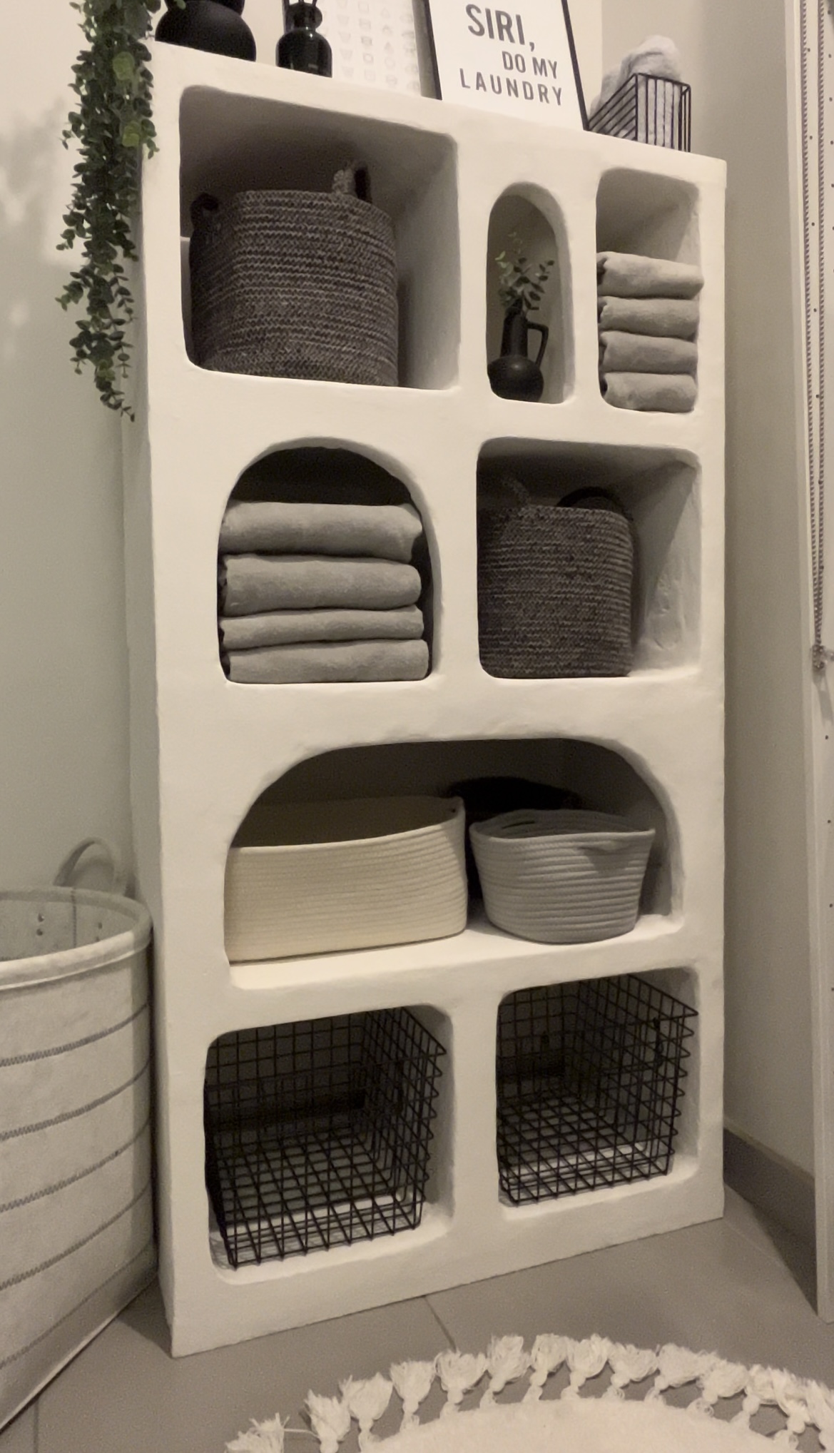 This IKEA hack turns the KALLAX into rustic textured shelves Livingetc