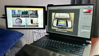 I've started using an attachable second screen with this gaming laptop