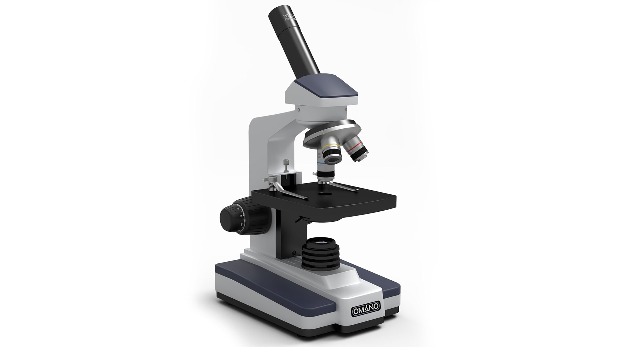 Omano Discovery Professional Microscope on a white background