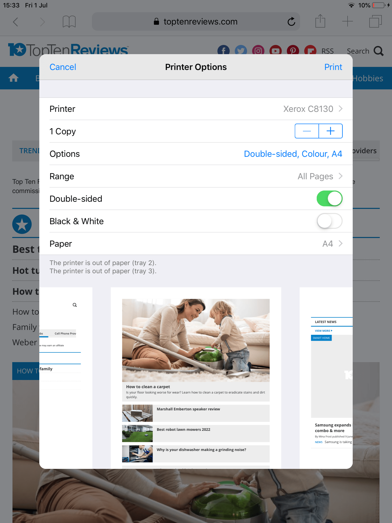 How to print from iPad Top Ten Reviews