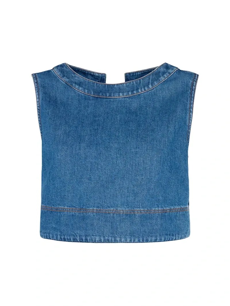 Weekend Max Mara - Magia Sleeveless Denim Top