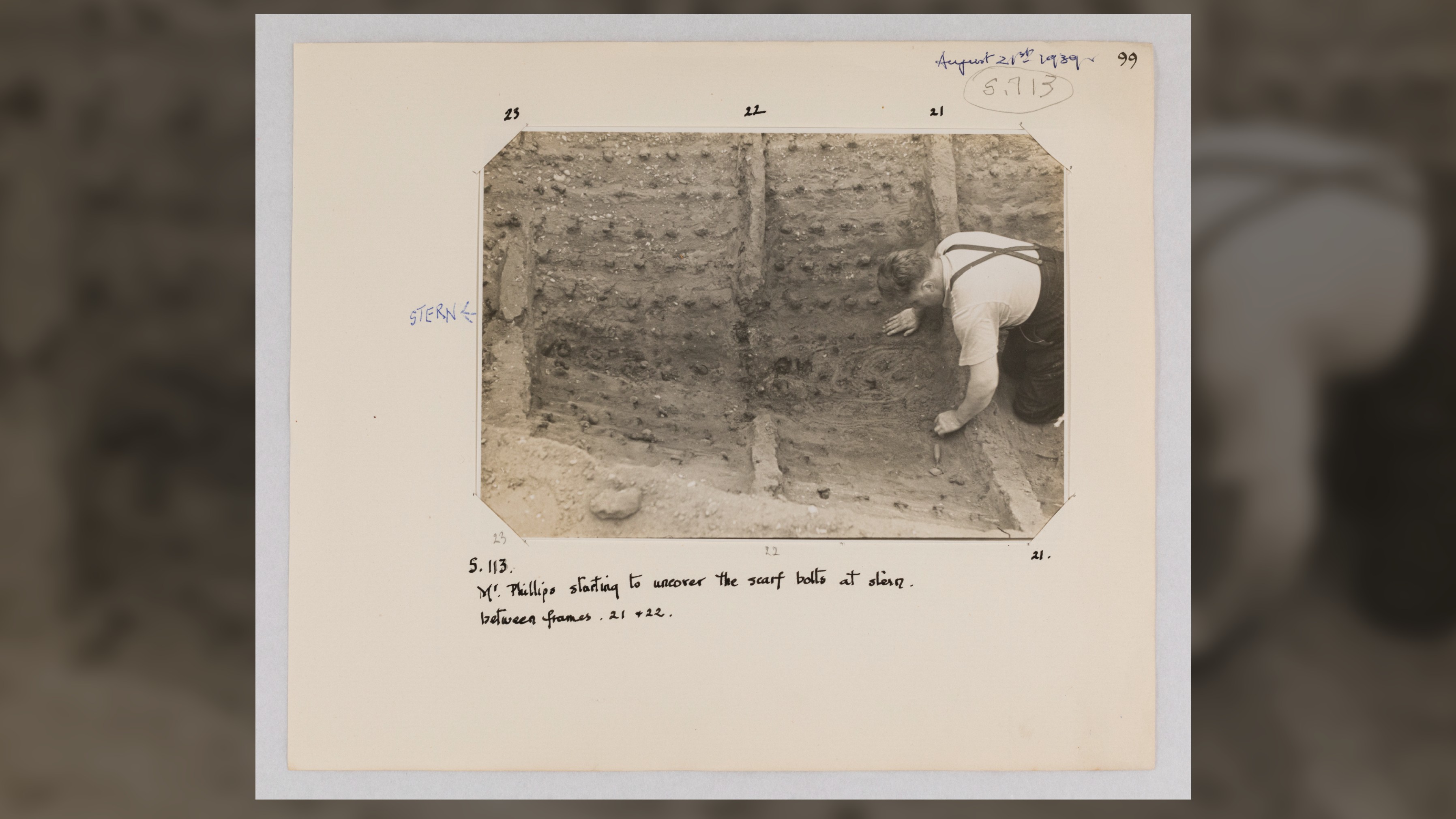 Photos from Sutton Hoo in 1939