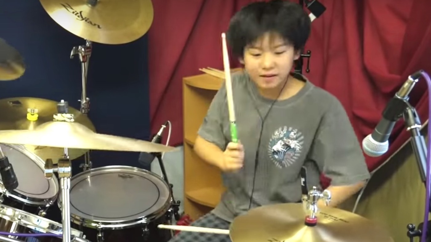 Watch 11yearold drummer Yoyoka Soma smash a Deep Purple classic Louder