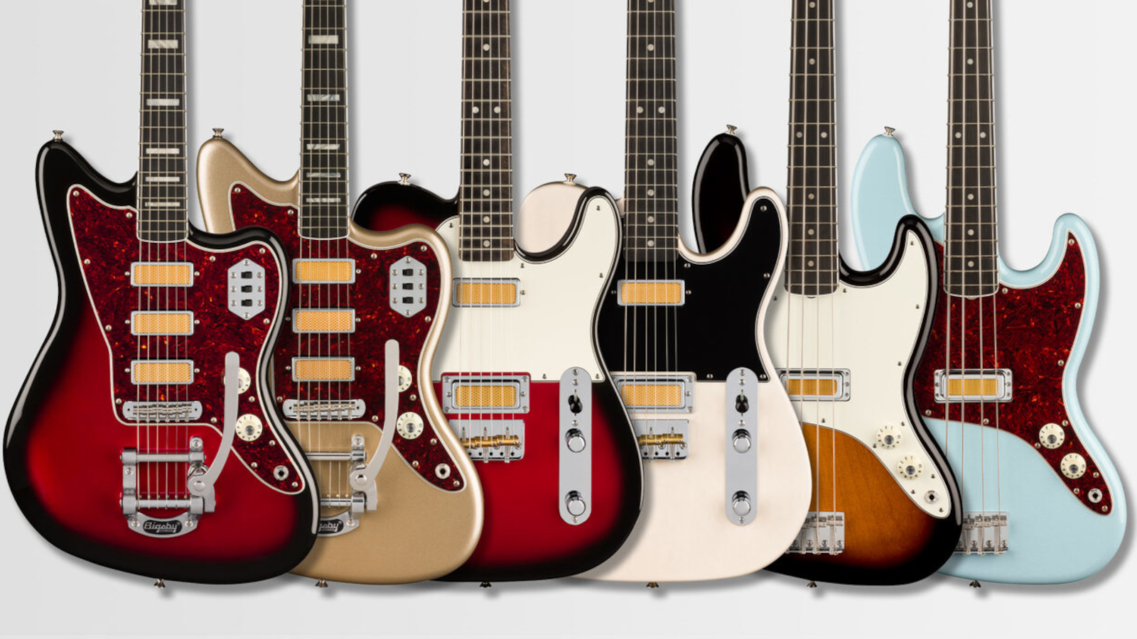 Fender Unveils New Gold Foil Series Jazzmaster, Telecaster and Jazz