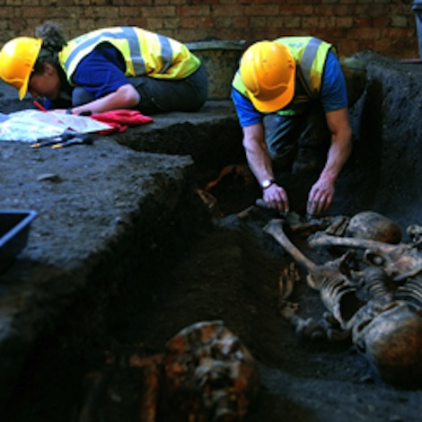 Some 1,300 people were buried at this graveyard between the 13th and 15th centuries.