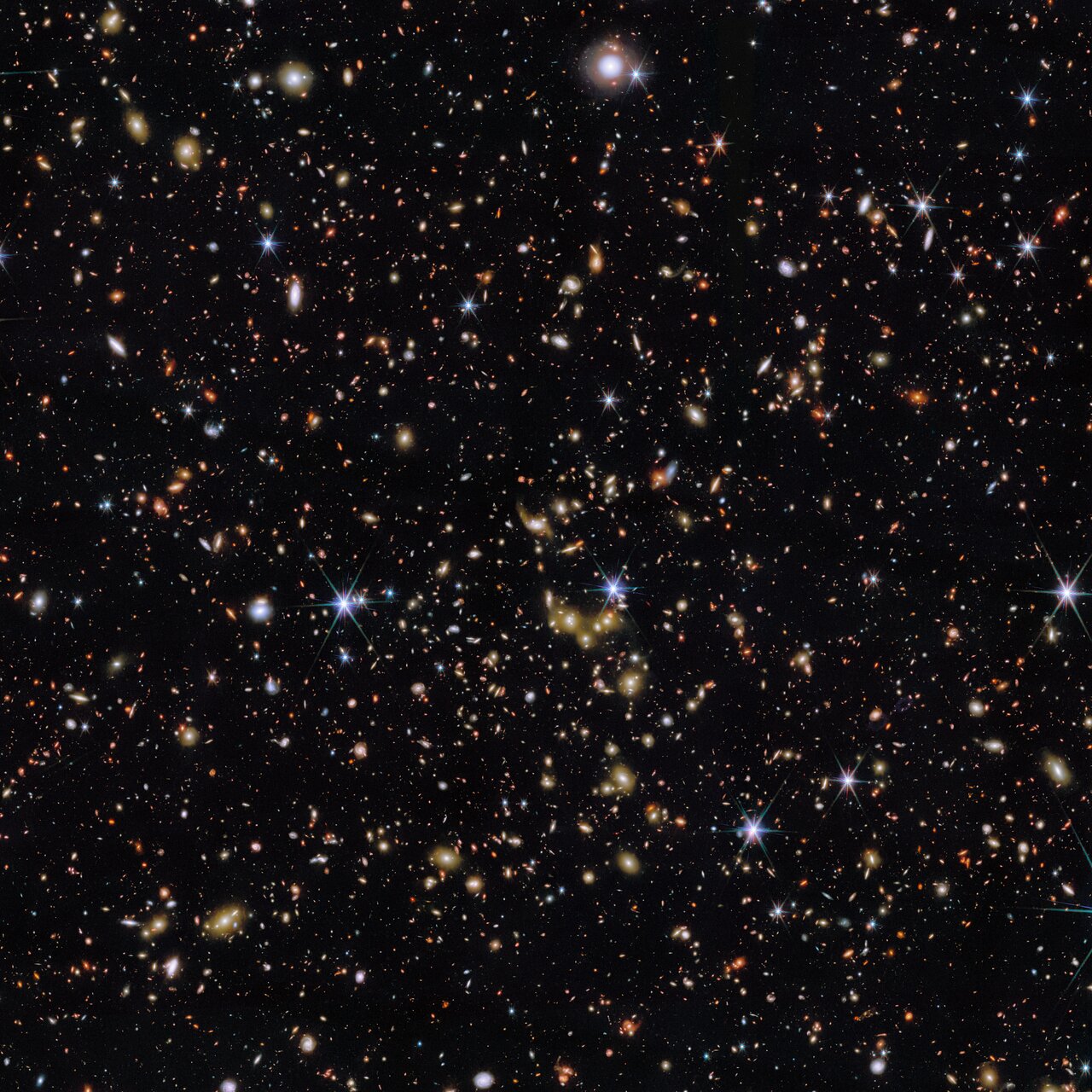 a deep field image of thousands of galaxies