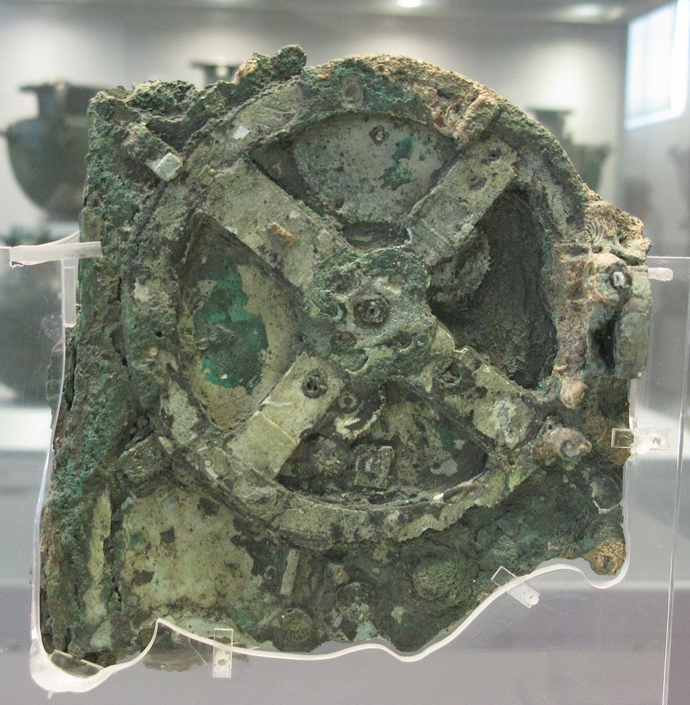 This is the largest piece of the 2,100-year-old Antikythera Mechanism, which is on display at the National Archaeological Museum in Athens, Greece.