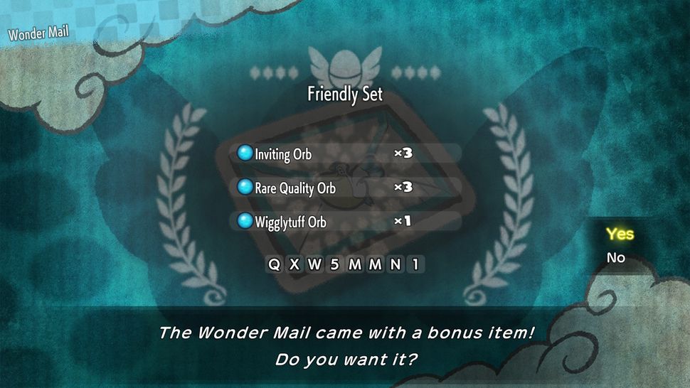 Pokemon Mystery Dungeon DX Wonder Mail codes All the passwords to enter for free gifts