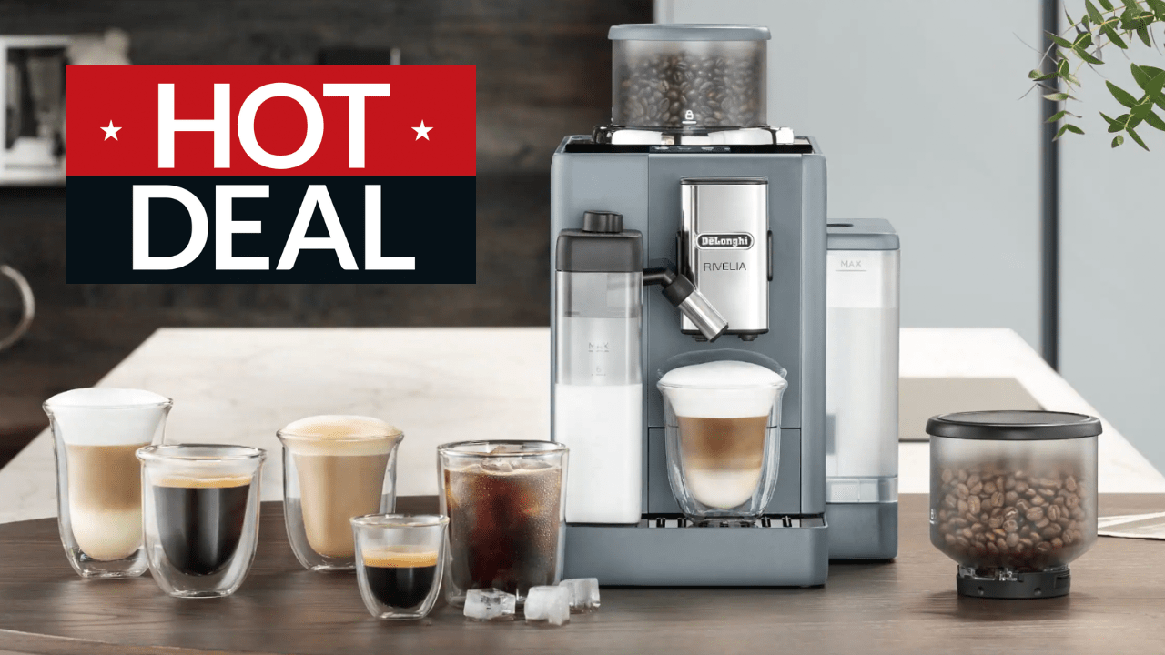 Buy a De’Longhi Rivelia coffee machine and claim a free hamper worth £
