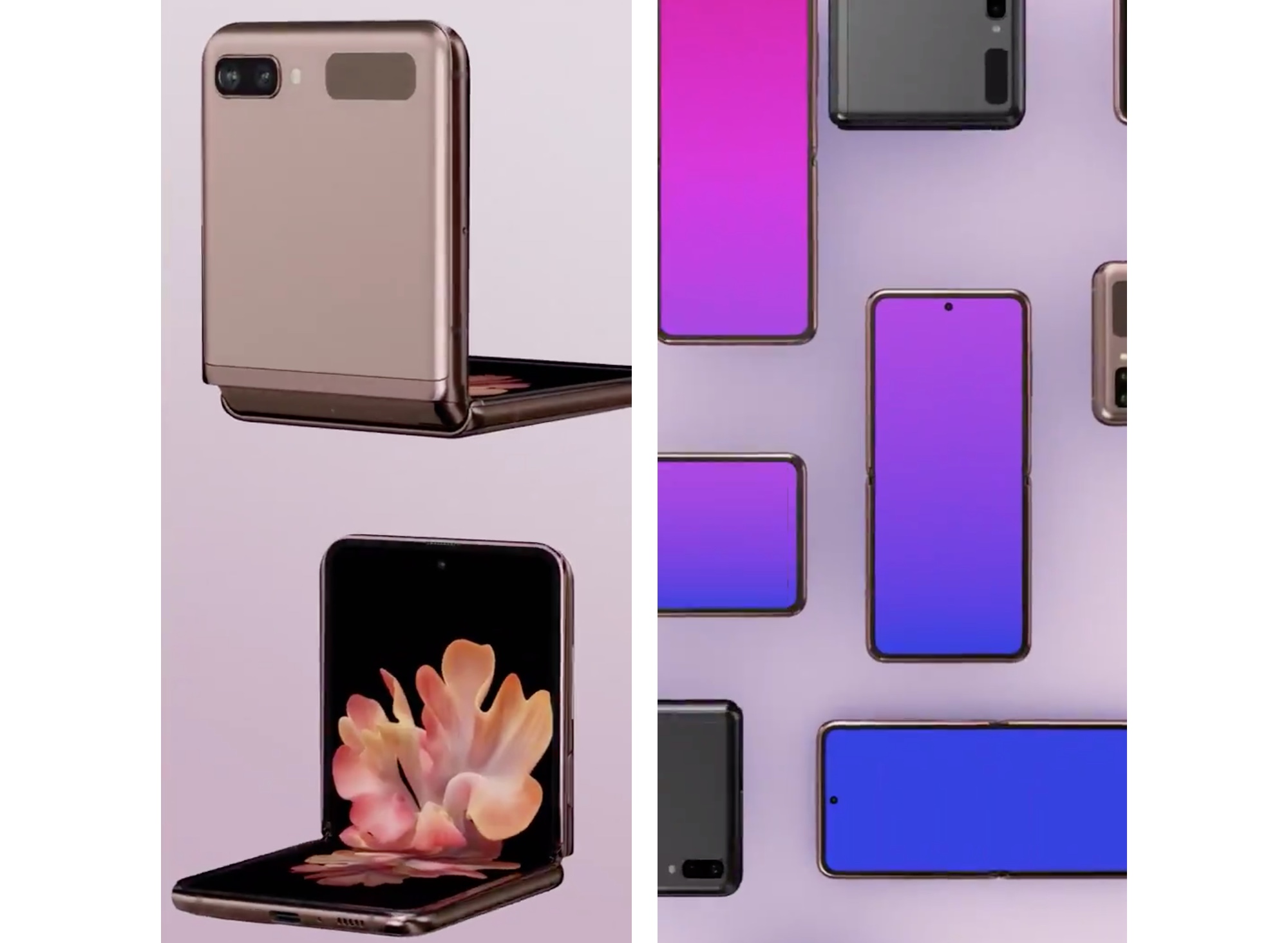 Samsung Galaxy Z Flip 5G video shows new foldable phone from every