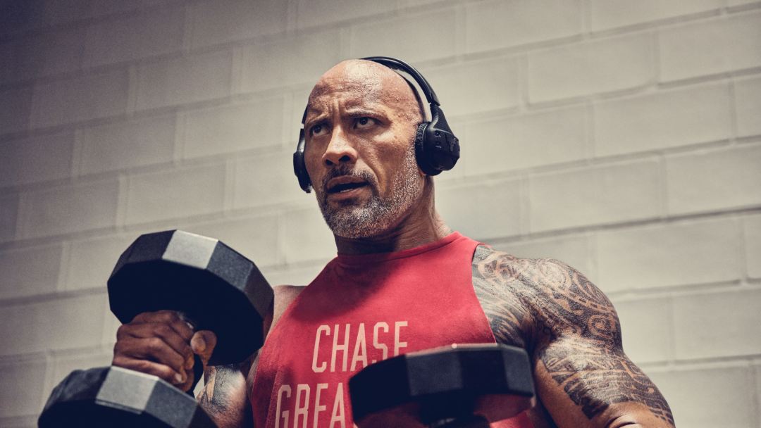 Can you smell what The Rock is cooking? It's new sweatproof headphones