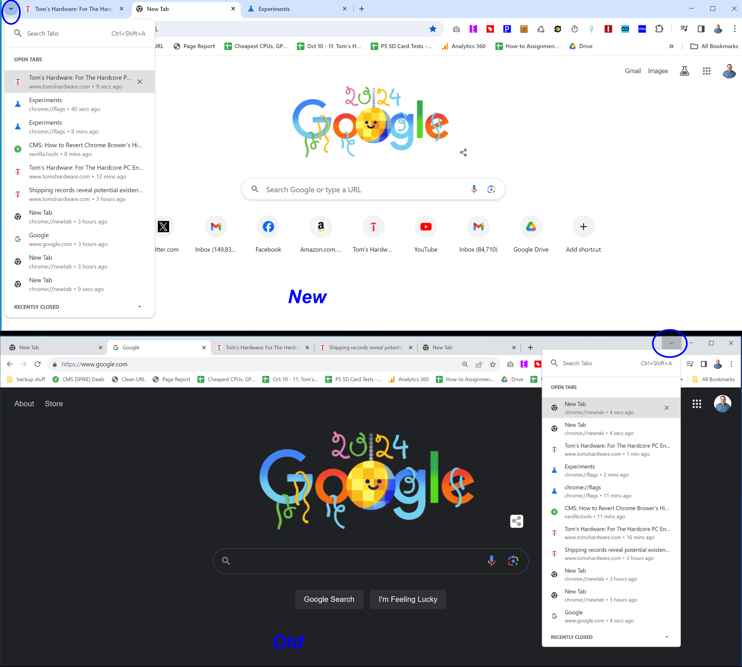 Google keeps trying to force feed me its hideous new Chrome design