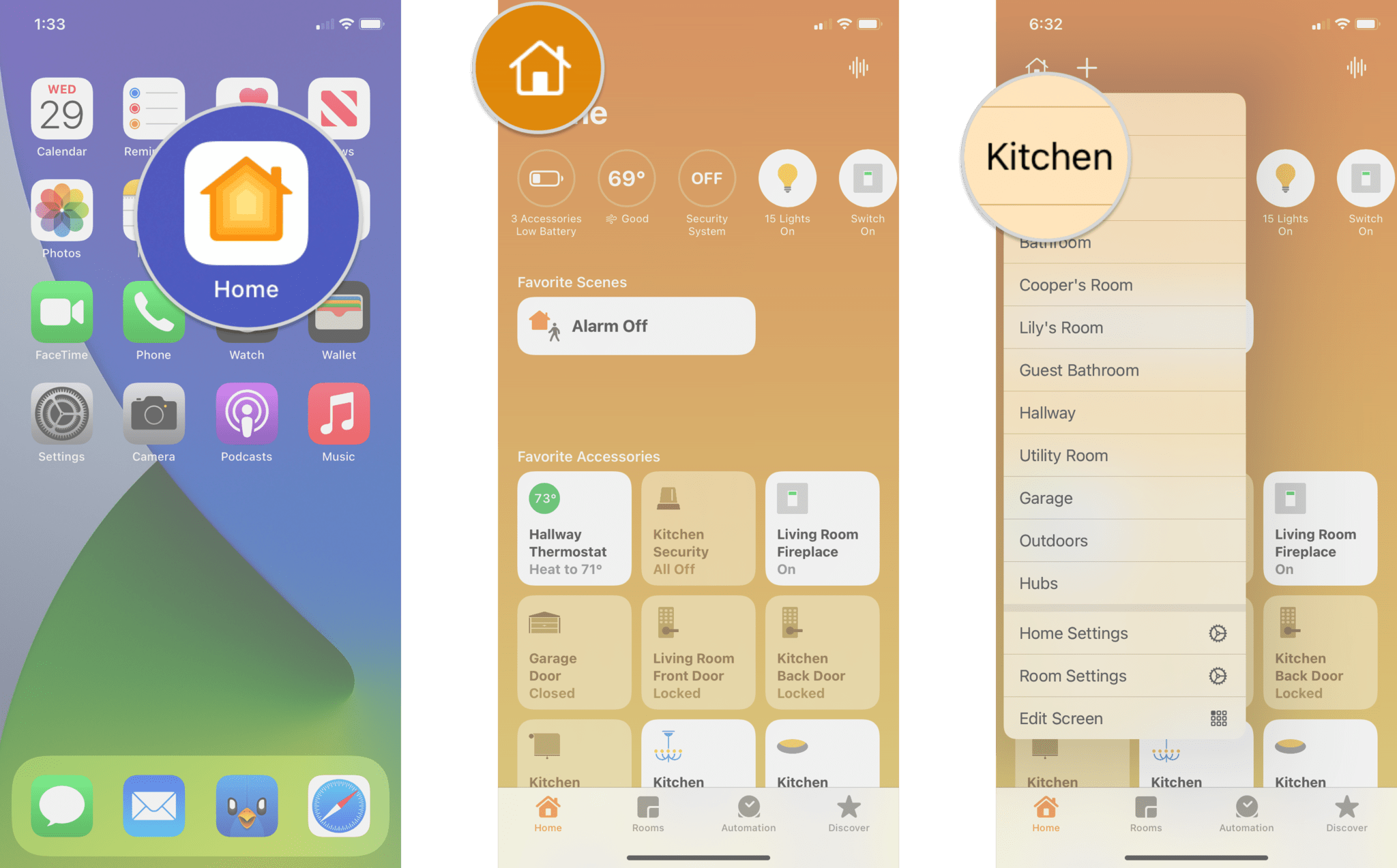 How to set a color for HomeKit lights in the Home app on iPhone and