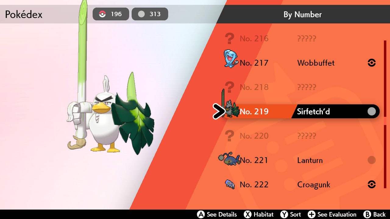 Pokemon Sword and Shield Pokedex every Pokemon location in the new