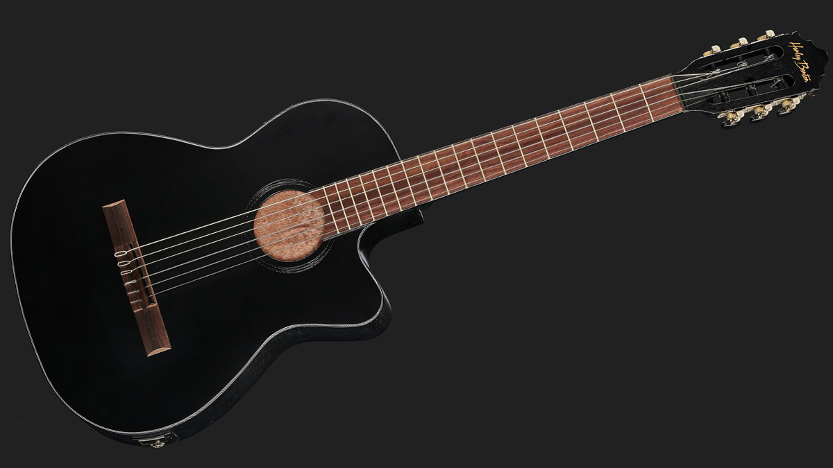 Harley Benton's CG400CE Thinline is a hybrid acoustic guitar for the