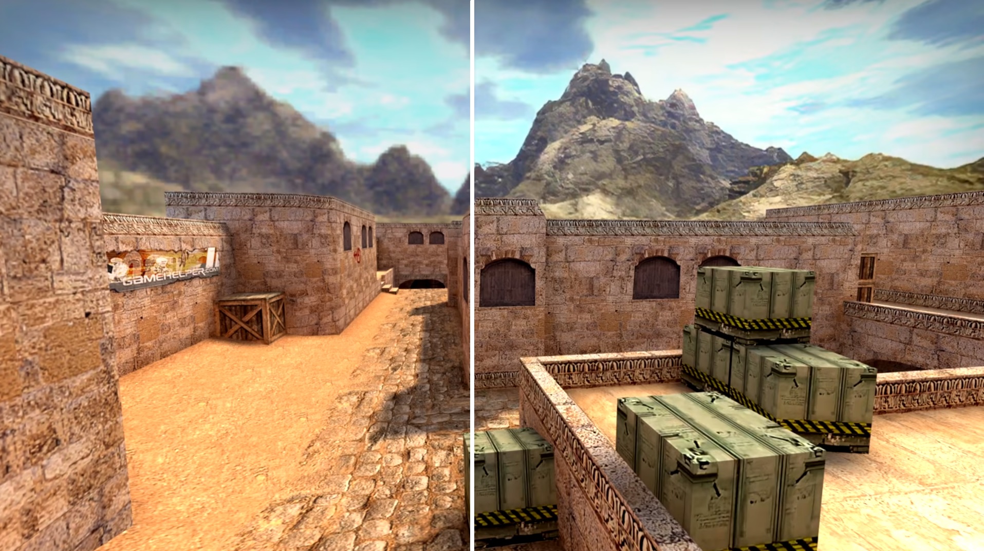 Make csgo look like cs source textures skydpok