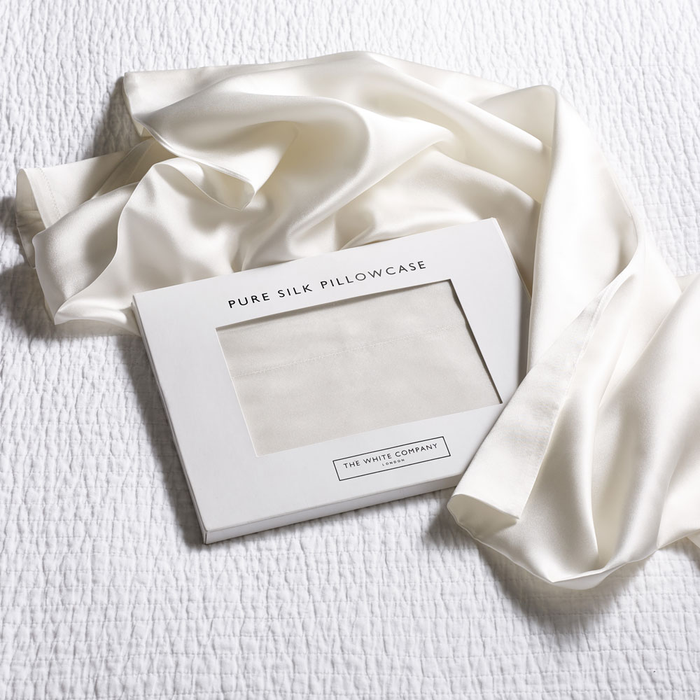The White Company silk pillowcase that gives you better hair & radiant