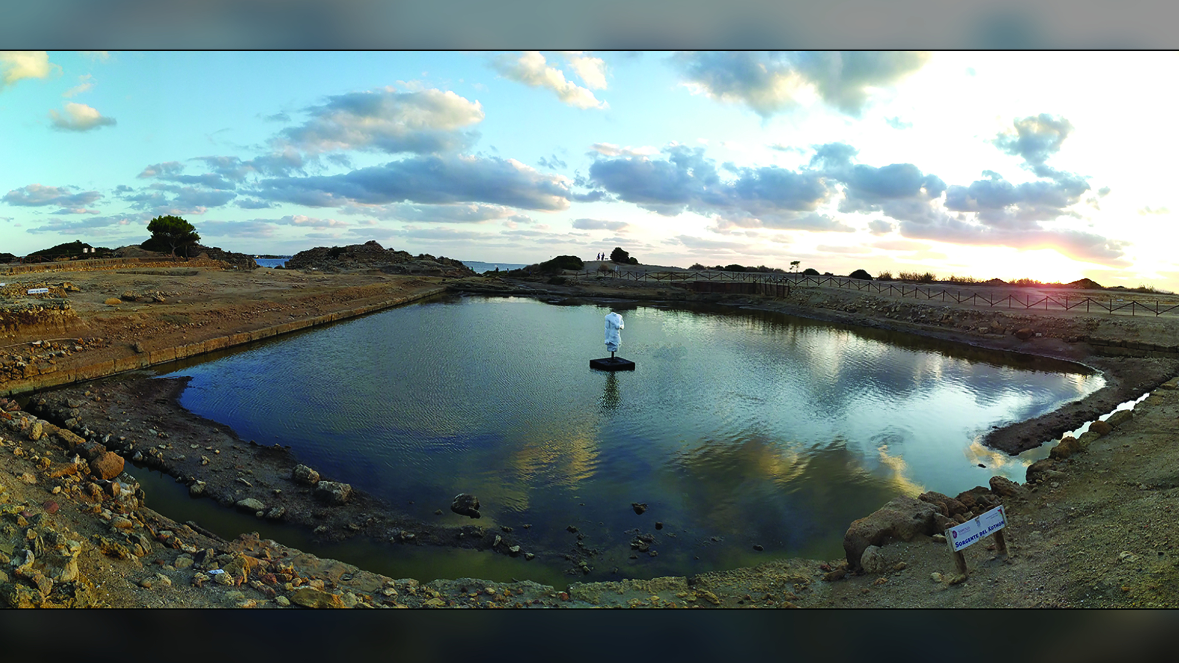 Archaeologists filled in the pool with a replica statue of Ba&rsquo;al at its center.