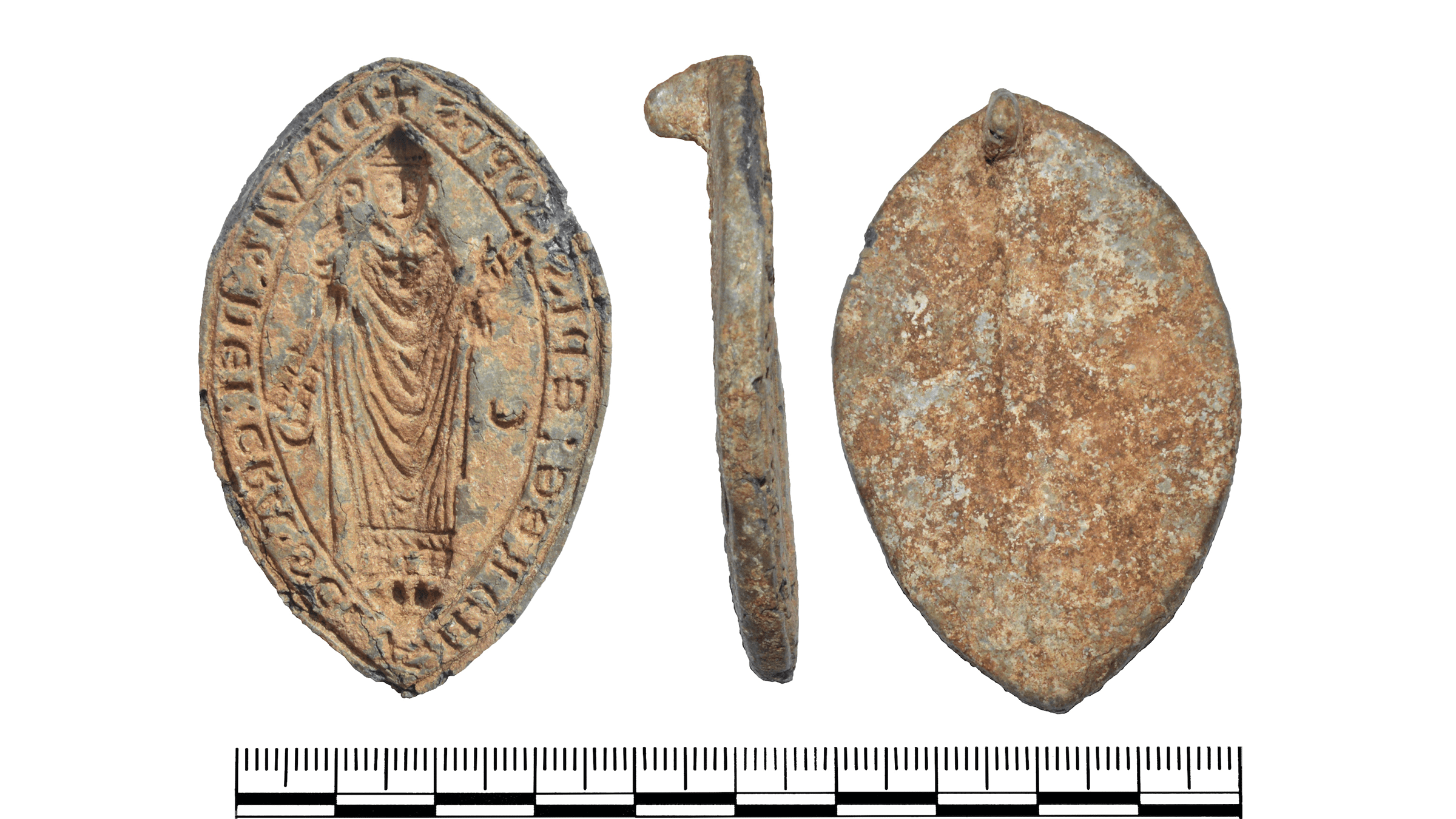 The seal of David, Bishop of St Andrews. It may be a forgery.