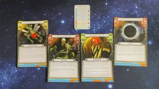 Encuentro cósmico por juegos de vuelo de fantasía