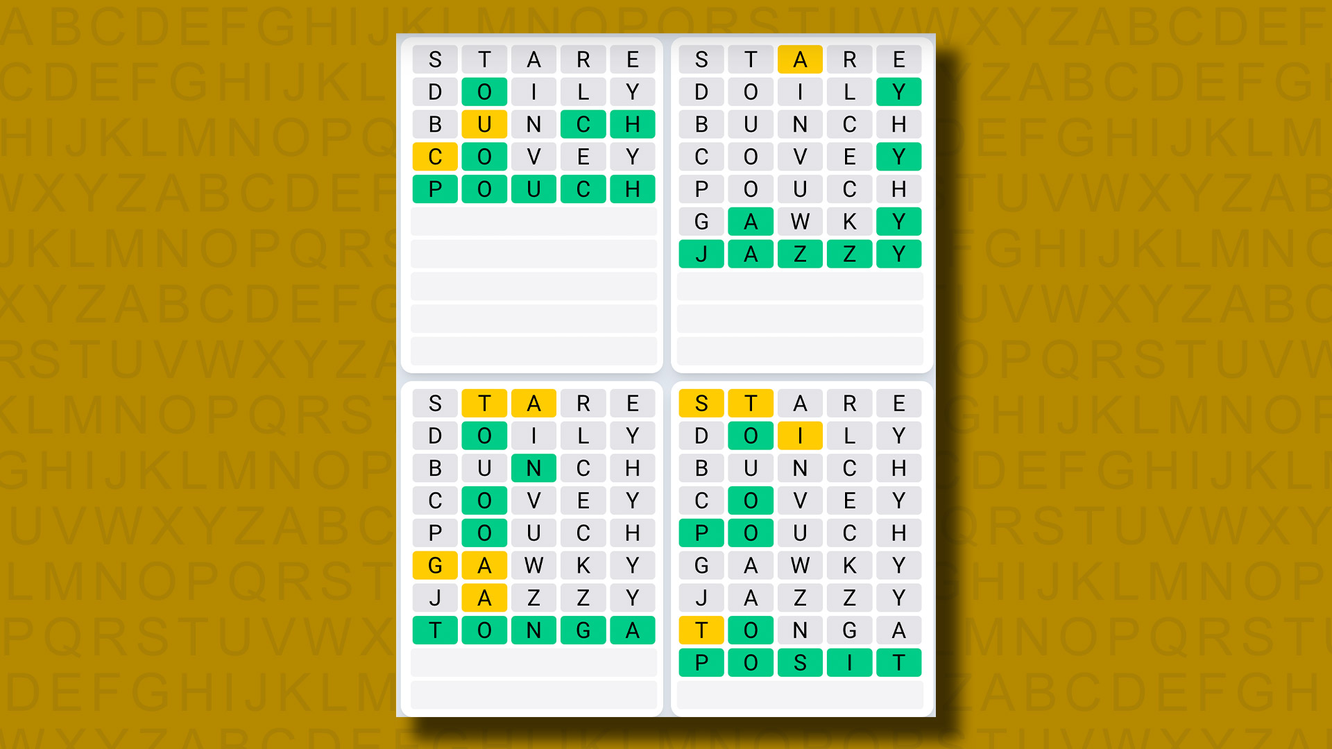 Quordle today hints and answers for Thursday, May 16 (game 843