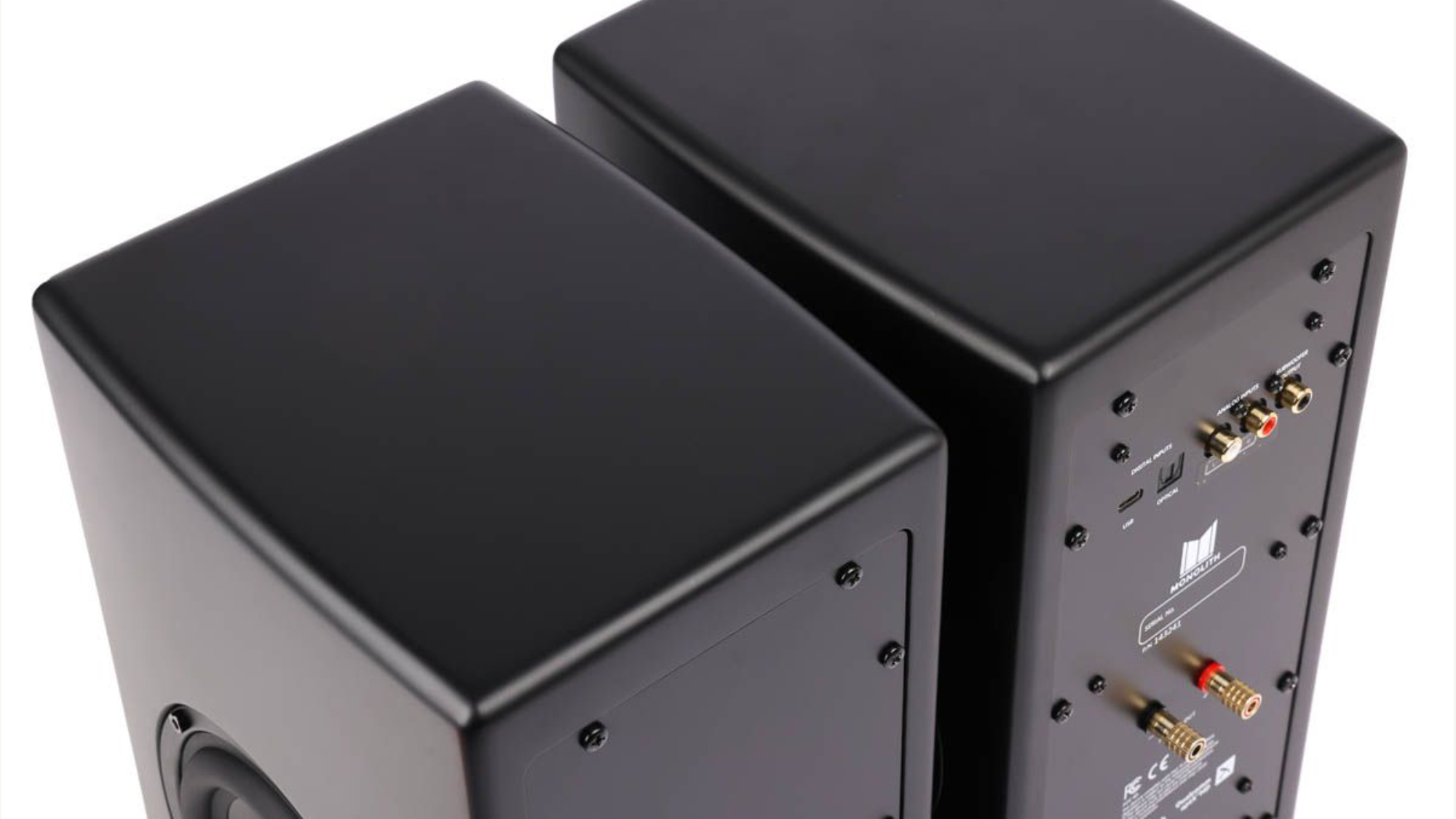 Monolith’s huge 100W desktop speakers want to knock you off your office