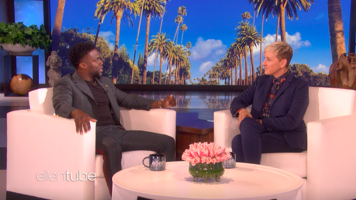 Ellen DeGeneres defends Kevin Hart and asks the Academy to bring him