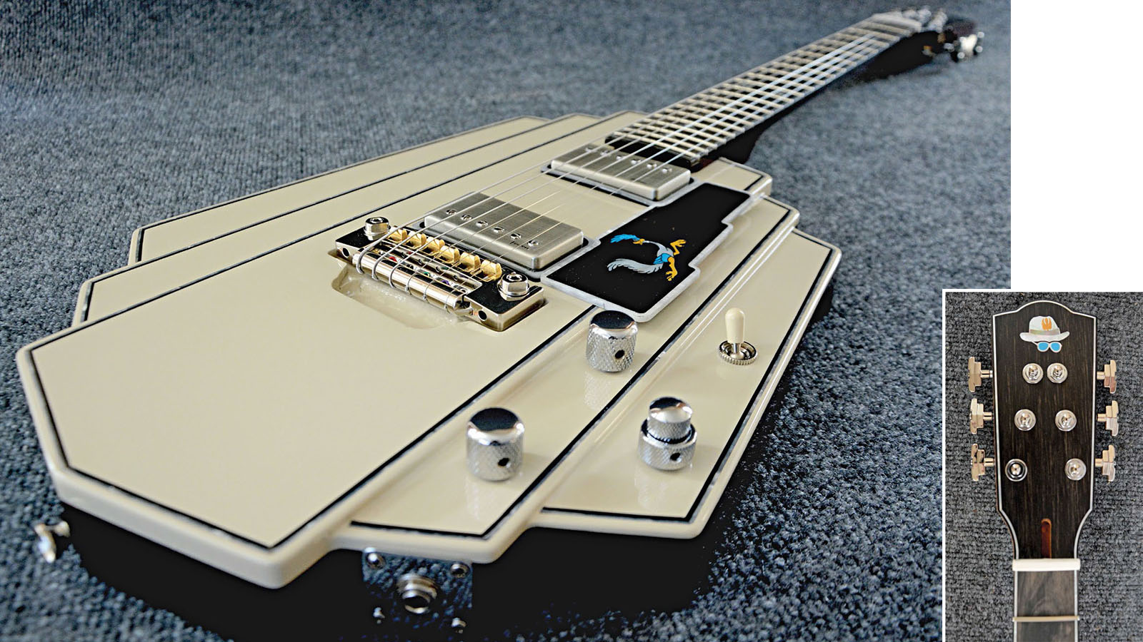 Buzz Feiten Introduces a Bodacious Bo Diddley Tribute Guitar Guitar