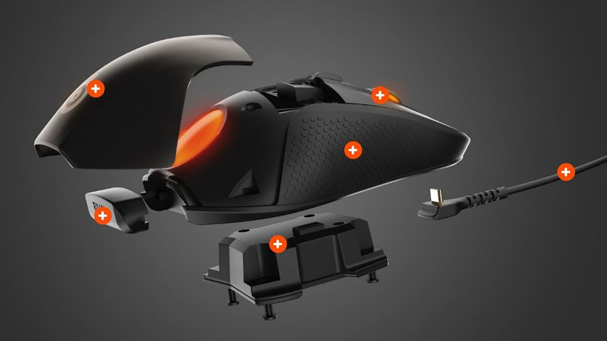 SteelSeries' new modular gaming mouse has its own OLED screen TechRadar