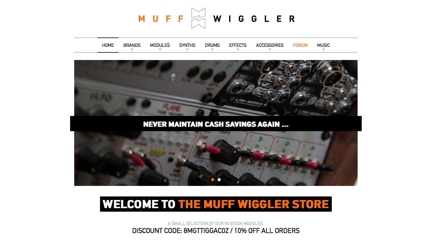 MuffWiggler electronic music store launches with grand opening sale